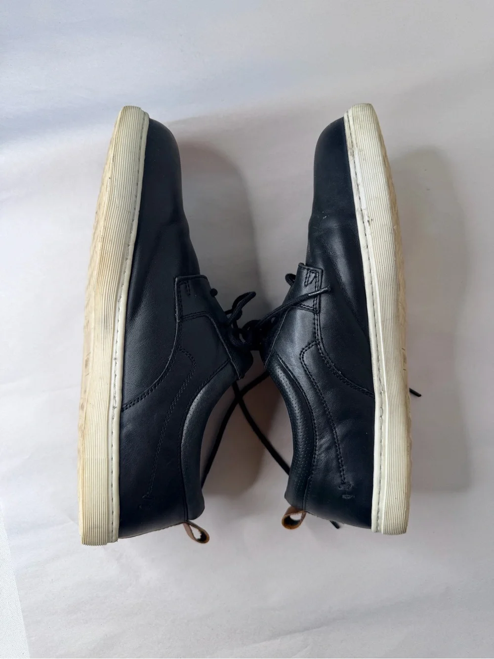 Ped Lite black leather lace up comfort shoe
